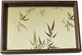Bamboo Embroidered Decorative Tray - Wooden Catchall Tray for Dresser, Nightstand, Entryway Table, Jewelry, Keys and Small Items by Unknown