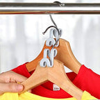 Mlici 60 Pcs Space Saving Hanger Connector Hooks for Closet Organizer, Gray - Image 3