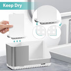 Toothbrush Holders for Bathroom Countertop Organizer (Brushed Silver Grain) - Image 4