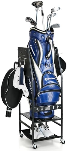 Mythinglogic Golf Bag Storage Organizer for Garage, Multiple Capacities by Mythinglogic