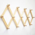 AMAPON Accordion Wall Hanger Expandable Coat Hat Rack13 Peg Hook 2 Pack - Image 2