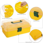 BTSKY 3-Layer Plastic Dividing Storage Box Craft Organizer and Storage - Image 4
