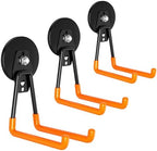 Heavy-Duty Storage Magnetic Hooks，No Need for Drilling, with Anti-Slip Coating, Suitable for Garages, Workshops, Kitchens, Storage Cabinets, RVS, Garden Tool Storage (Orange 3 pro) by MVPBOY