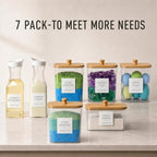 5+2 Pack Laundry Pods Containers & Dryer Sheet Holder & Laundry Detergent Dispenser, Laundry Room Organization and Storage Jars with Lids, Labels and Scoops for Scent Booster, Powder, Pods - Image 3