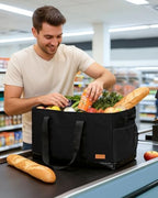 WONDAY X-Large Utility Tote Bag, Standing Reusable Grocery Bag - Image 3