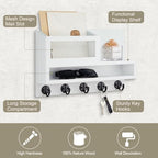 Key Holder for Wall, Mail Organizer with Storage Compartment - Image 2