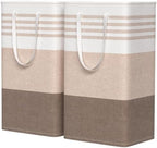WOWBOX 2 Pack Laundry Baskets, Collapsible Dirty Clothes Laundry Hampers by WOWBOX