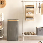 GRANNY SAYS 3-Shelf Hanging Closet Organizer, Foldable Storage, Khaki | 33 lb Capacity, No-Sag Support, Keeps Clothes Neat, Folds Flat, Fits RV, Dorm & Small Closets - Image 4