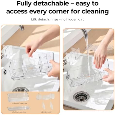 MOPMS 8 Slots Toothbrush Holders for Bathrooms with Detachable Dividers - Image 6