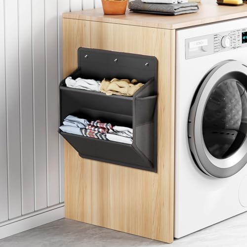 2 Pack RV Shoe Storage with Sticky Adhesive Tape, Over the Door Shoe Rack, Wall Hanging Shoe Organizer with Large Deep Pockets for Camper, Narrow Space Saving Closet Organizers Black - Image 7