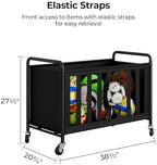 StorageWorks Sports Ball Storage Cart with Wheels, Garage Ball Storage - Image 5