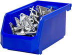 ReadySpace Medium Stackable Plastic Storage Bins, 8-Pack, Blue - Image 4