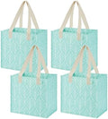 VENO 4 Pack Large Grocery Bag Reusable Shopping Bags with Hard Bottom by Veno