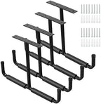 Overhead Garage Storage Hooks, Heavy Duty Ceiling Mount Rack, 4 Pack Black by Ihomepark