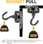 DIYMAG Magnetic Hooks 20pcs 120lbs Cruise Essentials 2026 Magnet Hook Black - Image 4