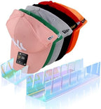Hat Organizer for Baseball Caps Hat Rack Acrylic Hat Stand 2Pack No Install by Sloworld