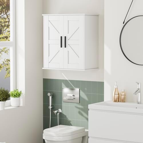 Homleke Bathroom Wall Cabinet, Medicine Cabinet with Adjustable Shelves - Image 2