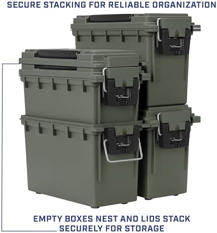 Sheffield 12626 Ammo Box Made in USA Stackable Lockable Ammo Storage Box - Image 6