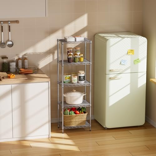 SINGAYE Metal Shelves Wire Shelving Storage Standing Adjustable Shelf Unit - Image 2