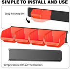 Ultrawall Wall Mounted Storage Bins, Plastic Hanging Storage Organizer Bins - Image 6