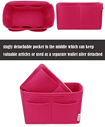LEXSION Felt Purse Organizer Insert, Tote Bag Shaper Dividers with 5 Sizes - Image 2
