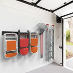 Wallmaster Wall Mount Garage Tool Storage Rack Folding Chair Hangers - Image 2