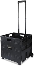 Universal Collapsible Mobile Storage Crate, 18.25" x 15" x 39.4", Black by Universal