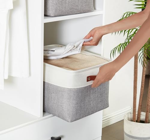 DECOMOMO Storage Bins, Large Fabric Storage Baskets for Shelves 1 Pack - Image 4
