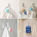 Dntorx Folding Wall Hooks, 2 Pack, White, Zinc Alloy, Heavy Duty Coat Hooks - Image 7
