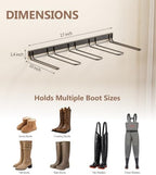 Wader Boot Hanger Wall Mount - Sturdy Metal Boot Rack(2 Pair) - Image 4