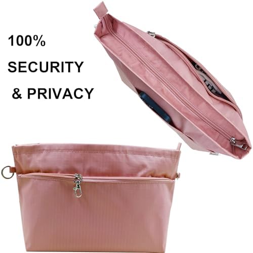 Handbag Tote Purse Organizer Insert, Small, Pink - Image 4