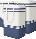 TranquilRelax 3-Pack Laundry Basket, Laundry Hamper, Blue-88L by Unknown