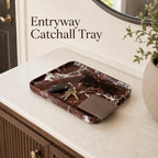 Purple Red Marble Vanity Tray for Jewelry 9.84in - Image 5