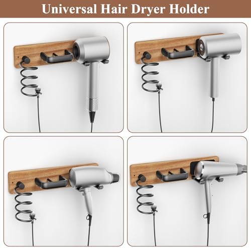 Tindbea Hair Dryer Holder Wall Mount Aluminum Alloy Hot Tools Organizer - Image 5