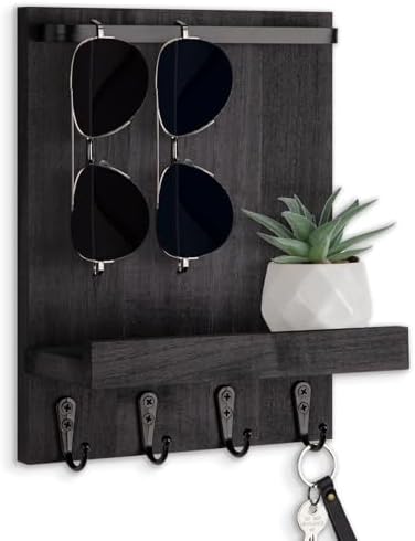 Key Holder Wall Mount, Key and Sunglasses Holder for Wall by Lucundm