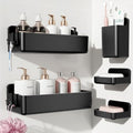 Nieifi Adhesive Shower Shelves, Black, 5 Pieces by Nieifi