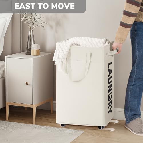 Goodpick 75L Laudnry Basket with Wheels & Removable Wash Bag for Dorm - Image 5