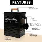 Farmhouse Metal Laundry Detergent Pod Container With Dryer Sheet Holder - Image 4