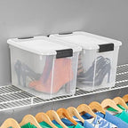 Sterilite Ultra Latch Box with Lids for Home and Office, 30 Quart, 12-Pack - Image 4