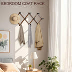 WGFKVAS 2 Pack Accordion Hat Rack for Wall - Image 3