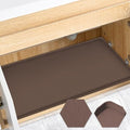 Silicone Under Sink Mat, 28"x22", Waterproof Cabinet Liner, Brown by FORWOS