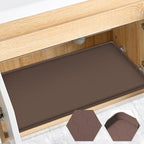 Silicone Under Sink Mat, 28"x22", Waterproof Cabinet Liner, Brown by FORWOS