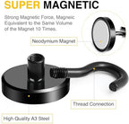 DIYMAG Magnetic Hooks 20pcs 120lbs Cruise Essentials 2026 Magnet Hook Black - Image 3