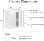 HAYOFAMY 3-Tier Wall Bathroom Storage Cabinet 7.9" D x 15.7" W x 15.7" H - Image 3
