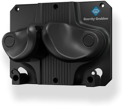 Gravity Grabber Ultimate Ski & Snowboard Wall Storage Rack - Fits any Ski or Snowboard - Save Your Rocker, Tips and Tails - Damage-free - 1x - Black by GravityGrabber