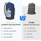 BALEINE 2PK 120L Laundry Bag Backpack, 900D Oxford Fabric Large Travel Laundry Bags with Shoulder Straps and 2 Mesh Pockets for College Dorm, Apartment, Laundromat (Navy, 120L) - Image 6