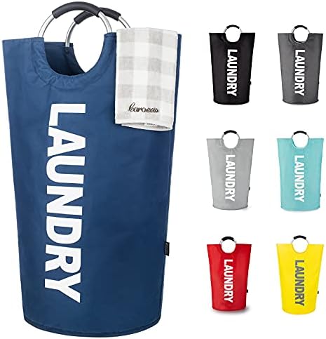 Caroeas 90L Laundry Basket (13 Colors), Waterproof Laundry Hamper, Laundry Bag with Padded Handles, Clothes Hamper Stands Up Well, Collapsible Laundry Basket Easy Storage by Caroeas