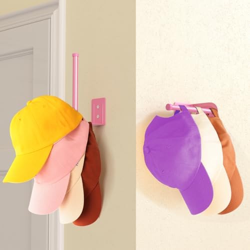 Durmmur Stainless Steel Hat Organizer, Hat Rack for Wall,Each Holds 15 Hats - Image 5