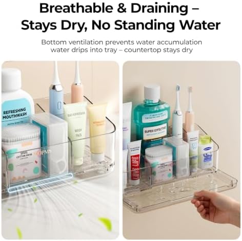 MOPMS 8 Slots Toothbrush Holders for Bathrooms with Detachable Dividers - Image 4