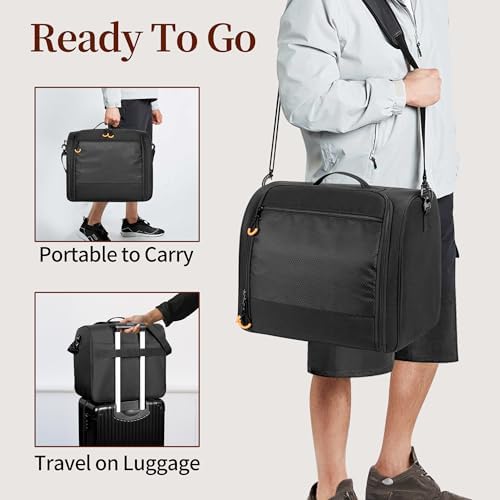 PGmoon Large Hat Bag for Baseball Cap, Cap Organizer carrier for 20-24 Caps - Image 6